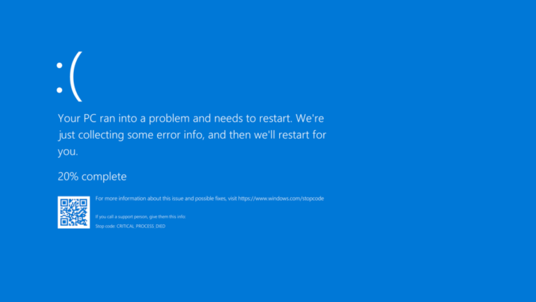 Atualização do Windows 11 resulta em tela azul da morte
