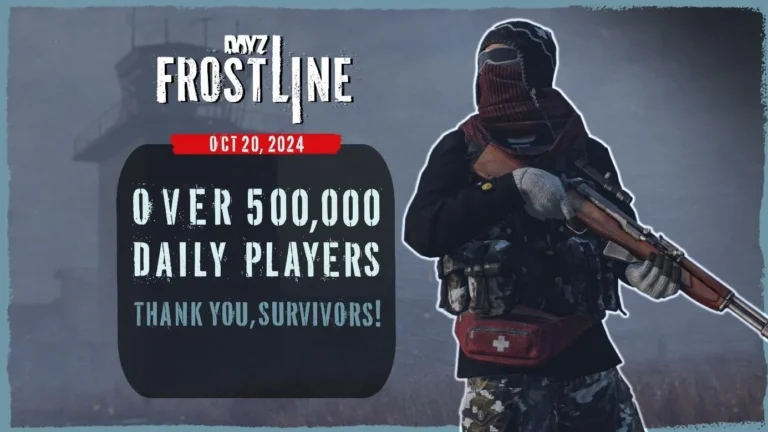 DayZ alcança mais de 500 mil jogadores simultâneos, 10 anos após seu lançamento.