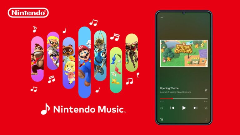 A Nintendo irá te brindar com música.