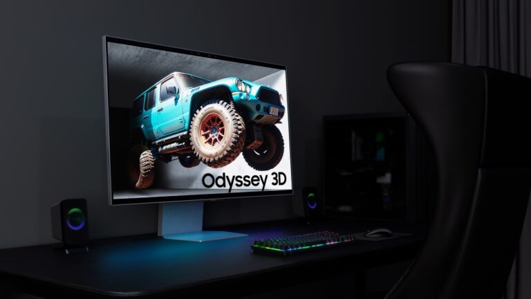 Samsung Odyssey 3D é testado em monitor na BGS 2024