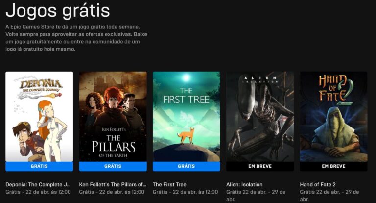 Descubra qual é o próximo jogo gratuito da Epic Games Store!