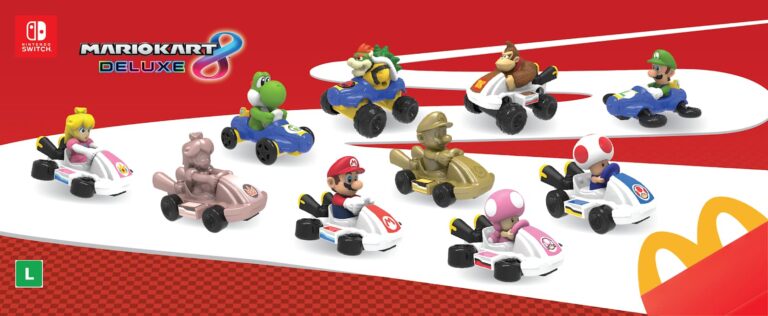 Mario Kart 8 é o novo tema dos brinquedos do McLanche Feliz.