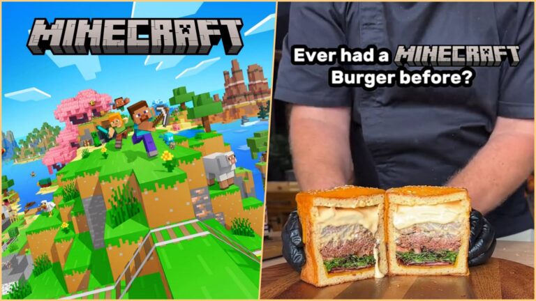 Hamburgueria se torna um sucesso nas redes sociais com o “Minecraft Burger”