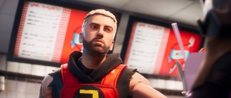 Minigun do RG em Fortnite dispara rap veloz de Eminem