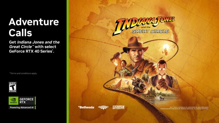 Indiana Jones e Stalker 2 contarão com DLSS 3 da Nvidia