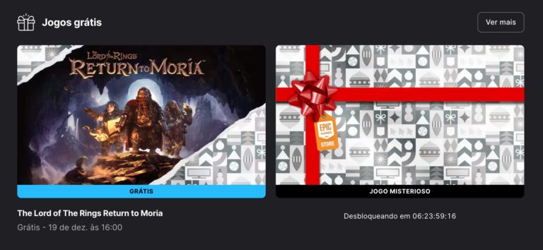 The Lord of the Rings: Return to Moria disponível gratuitamente na Epic Store