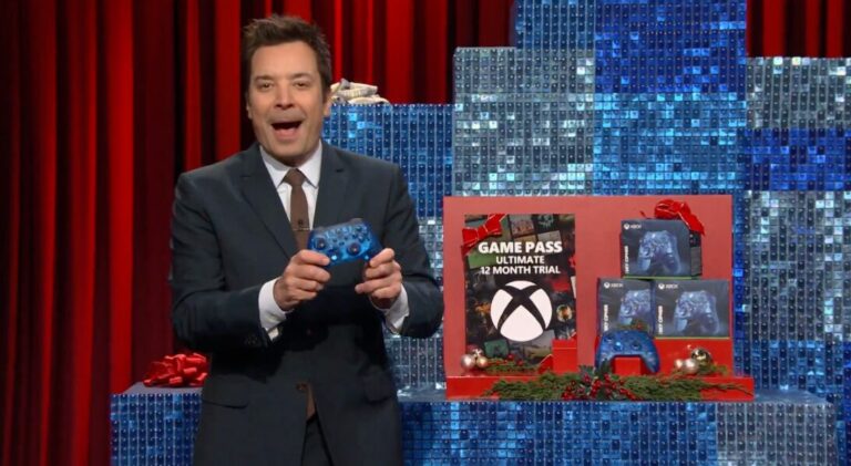 Jimmy Fallon apresenta Game Pass para sua audiência