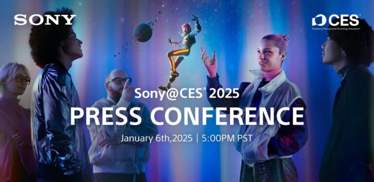 Sony realizará apresentação na CES 2025 no dia 7 de janeiro.