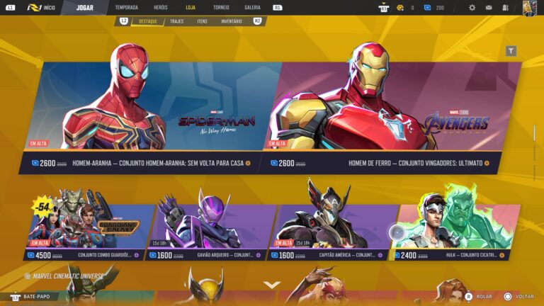 Fatos premium em Marvel Rivals podem ter preços de até 20€