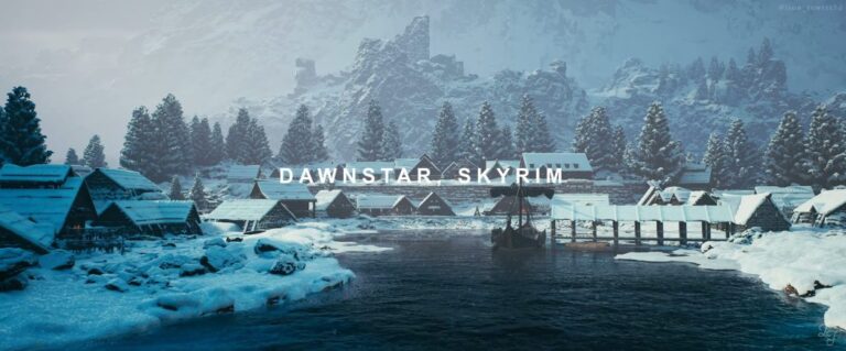 Skyrim na Unreal Engine 5 se assemelha a um remake impressionante.