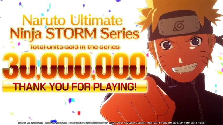 Série Naruto Ultimate Ninja Storm atinge um marco impressionante de vendas