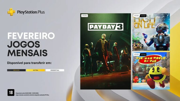 PlayStation divulga os jogos gratuitos do PS Plus de fevereiro para PS4 e PS5; confira a lista completa!