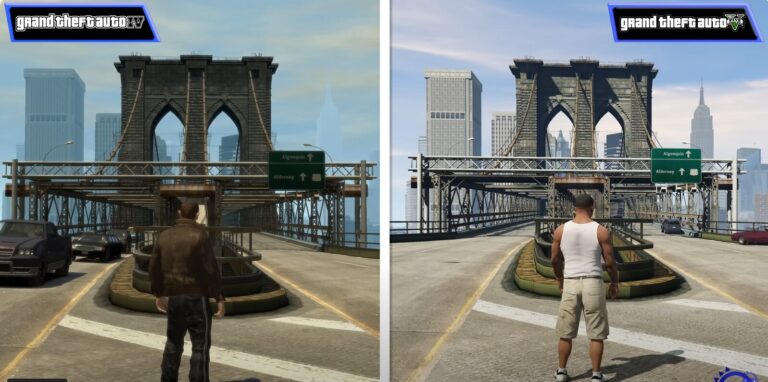 Comparativo impressionante entre os mods de GTA 4 e GTA 5