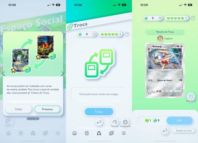 Aprenda a conquistar mais Tokéns de Troca em Pokémon TCG Pocket