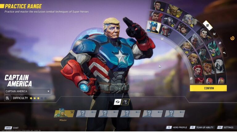 Nexus Mods retira mods de Marvel Rivals com Trump e Biden.