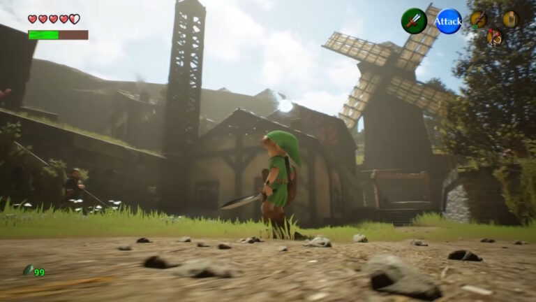 Remake de Ocarina of Time impressiona com Unreal Engine 5.5