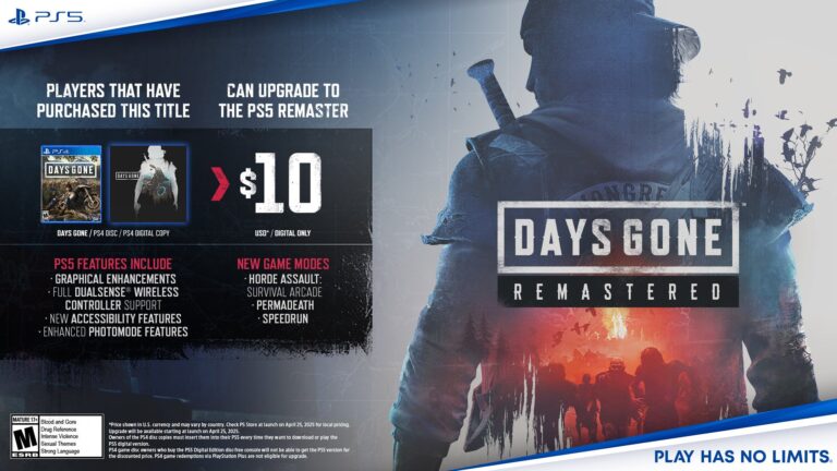 Versão do PS Plus de Days Gone não possibilita atualização por 10 euros
