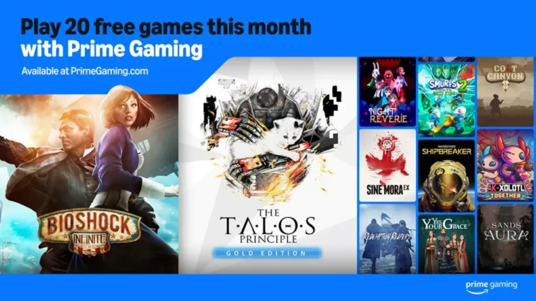 Prime Gaming disponibiliza 20 jogos gratuitos para fevereiro