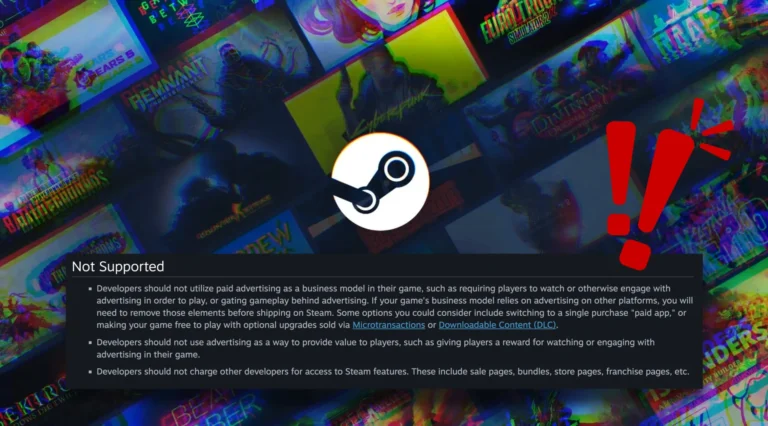 Valve removeu todos os jogos que exigem a visualização de anúncios.