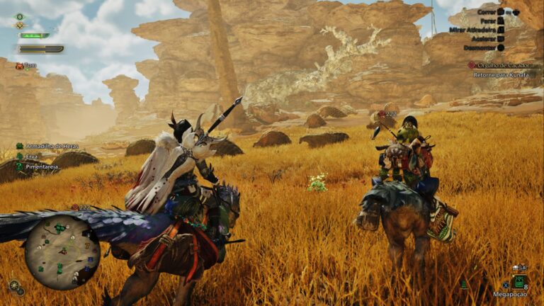 Monster Hunter Wilds apresenta baixa resolução e quedas de FPS.