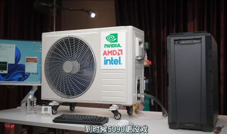 Influencer monta PC com RTX 4090 refrigerado por ar-condicionado
