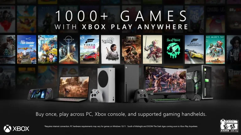 Mais de 1000 jogos disponíveis no Xbox Play Anywhere