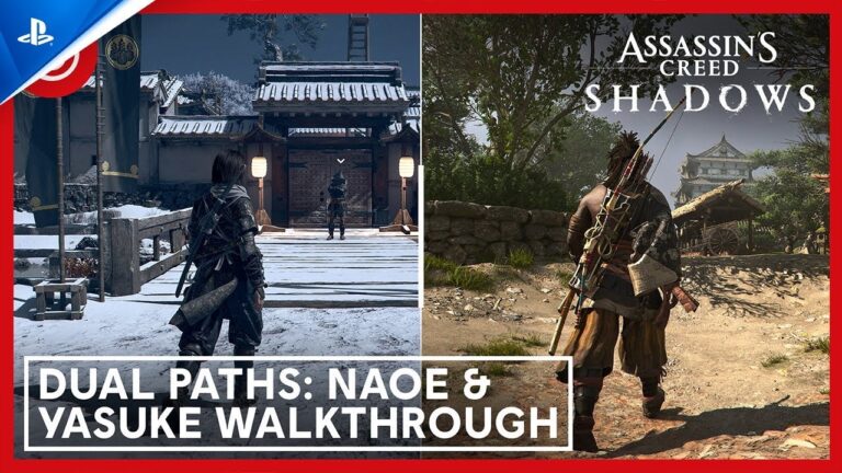 Ubisoft revela 20 minutos de gameplay de Assassin’s Creed Shadows.