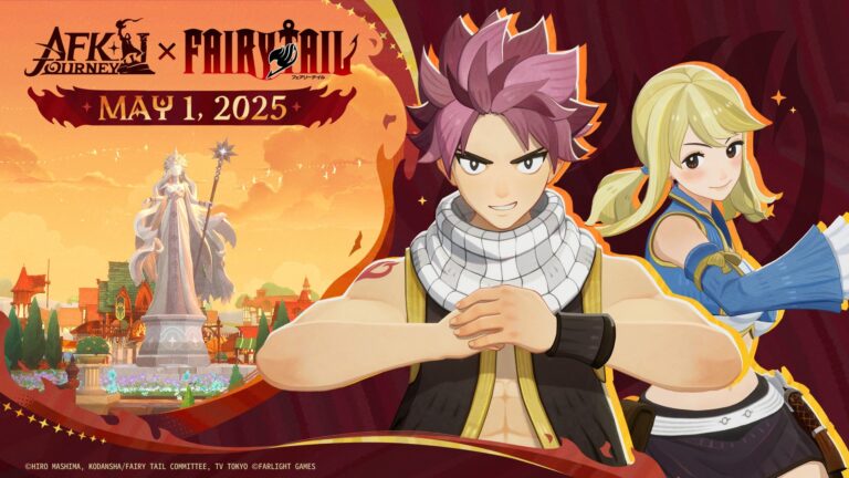 AFK Journey e Fairy Tail se juntam em nova parceria