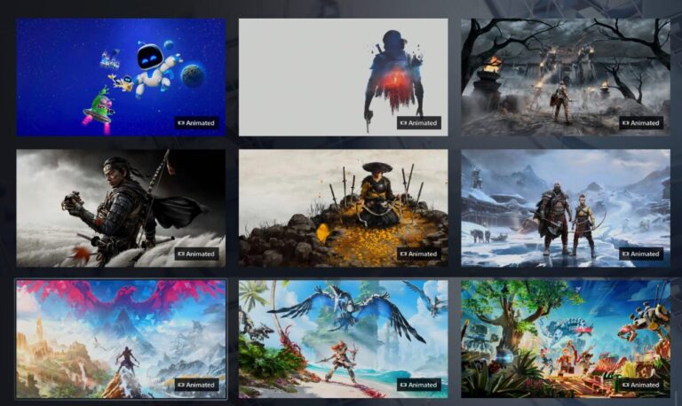 PS5 ganha novos fundos animados