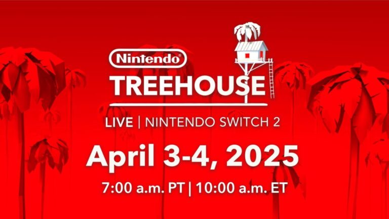 Nintendo Treehouse Live anuncia retorno com Switch 2 nos dias 3 e 4