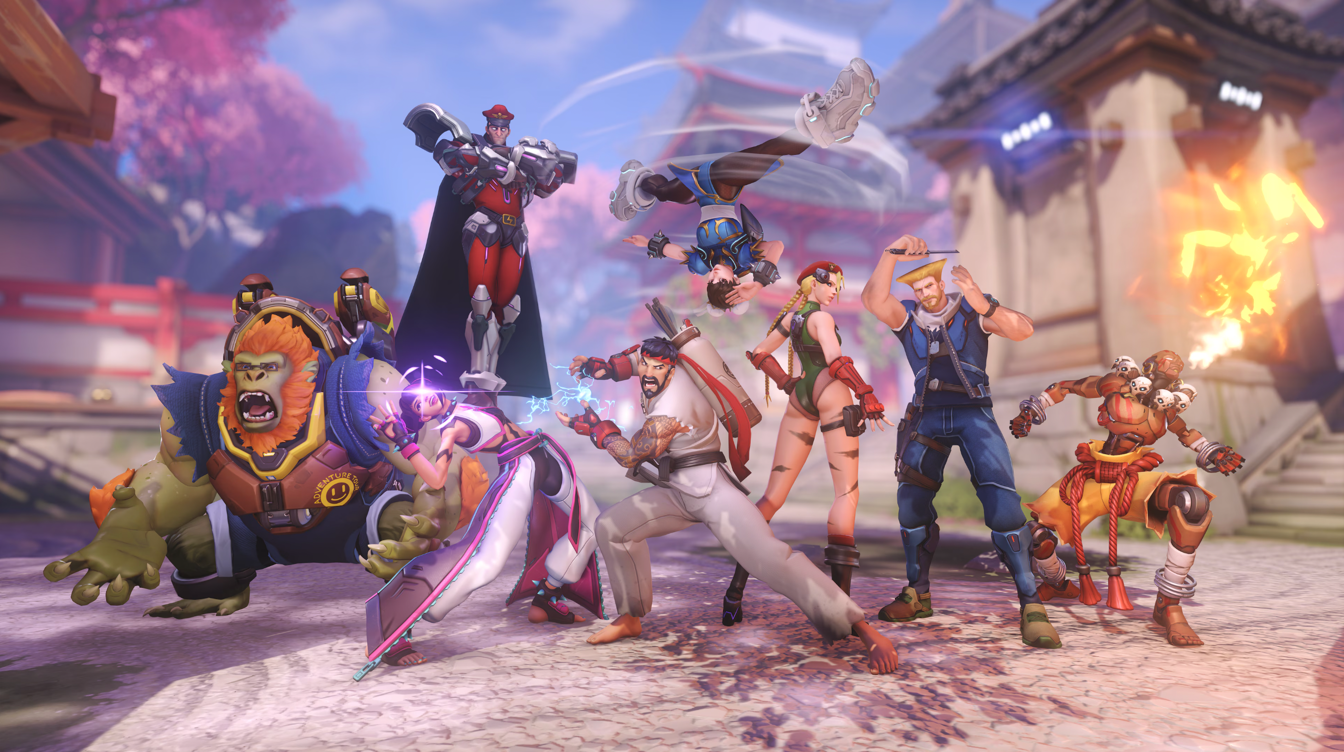 Colaboração entre Overwatch 2 e Street Fighter 6