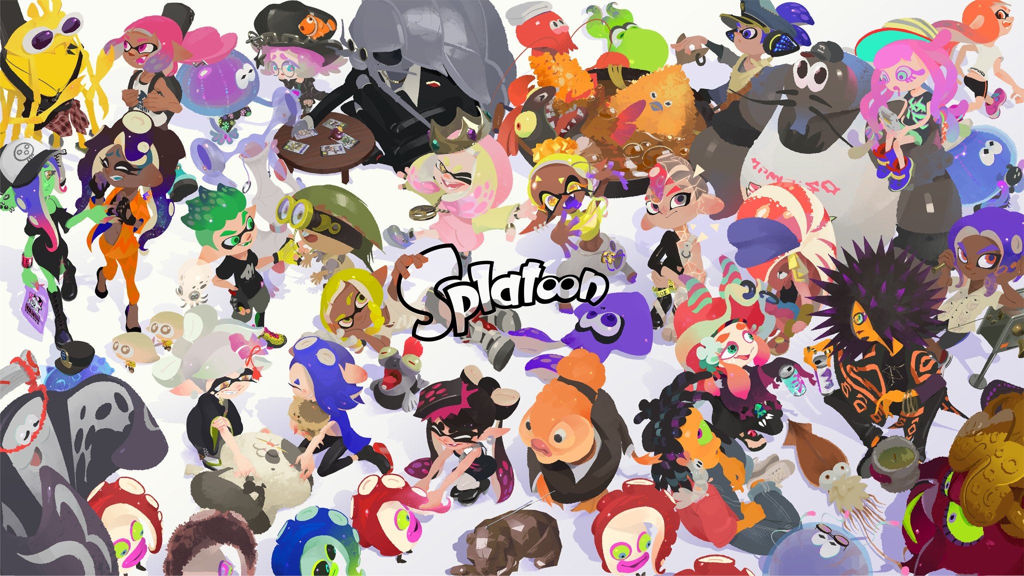 Imagem comemorativa de Splatoon