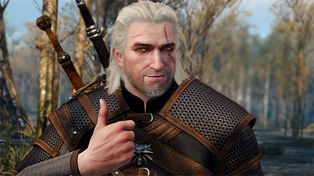 Geralt thumbs up