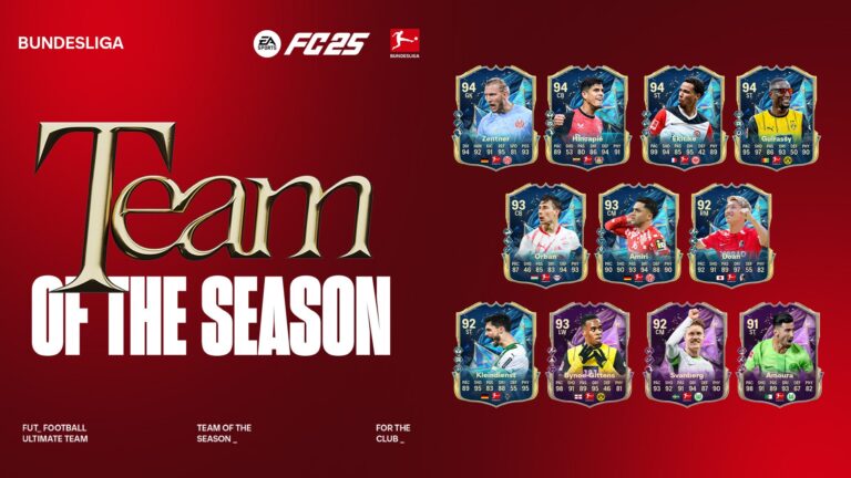 FC 25 ganha a Equipe da Temporada da Bundesliga