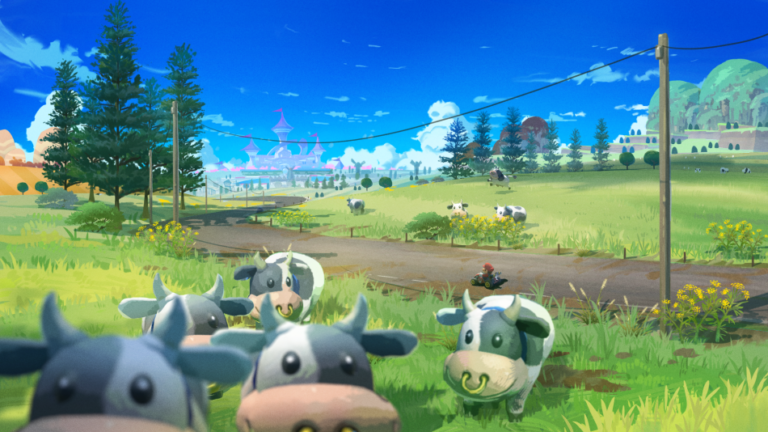 Entenda a presença da Vaca em Mario Kart World