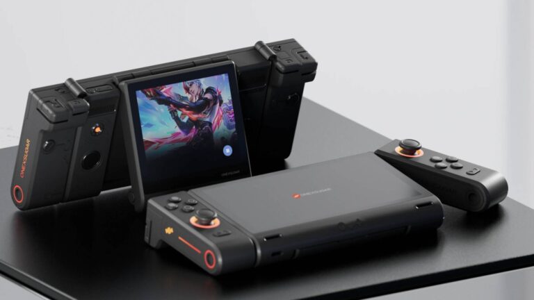 Novo console portátil com design modular e duas telas emula Nintendo 3DS e Switch: découvrez o OneXSugar!
