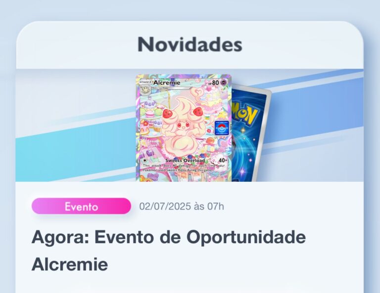 Pokémon TCG Pocket: Participe do Evento Alcremie e Garanta Novas Cartas!