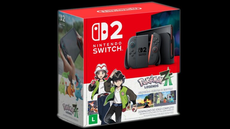 Switch 2 terá pacote com Pokémon Legends Z-A disponível no Brasil.