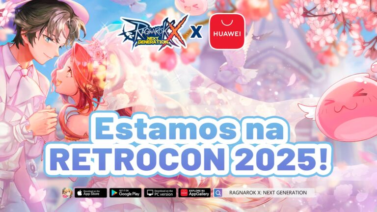 Parceria entre Ragnarok X e Huawei AppGallery na RETROCON 2025