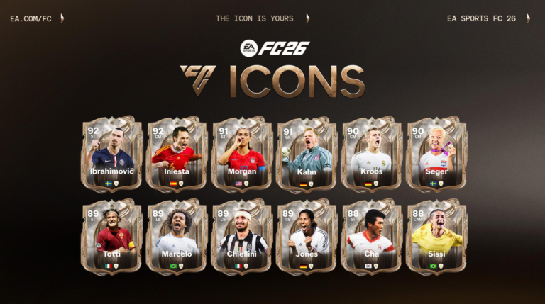 Novos Ícones Revelados em FC 26: Descubra as Novidades!
