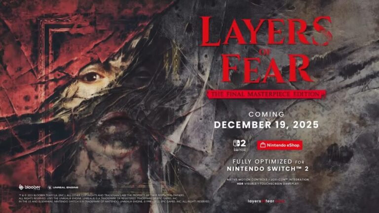Layers of Fear: Edição Final Masterpiece será lançada para Switch 2 em dezembro