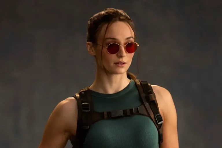 Novas imagens de Sophie Turner revelam uma Lara Croft diferente no set de Tomb Raider